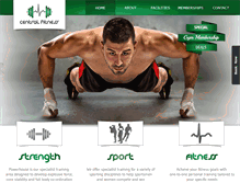 Tablet Screenshot of centralfitnessgym.com